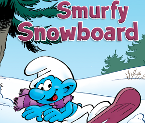 Play Smurfs Snowboard
