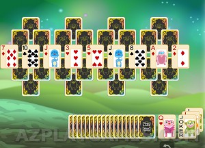 Play Alien Pyramid Solitaire
